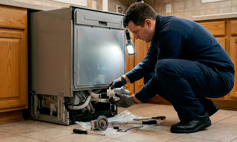 Dishwasher Pump Replacement in Attleboro, MA