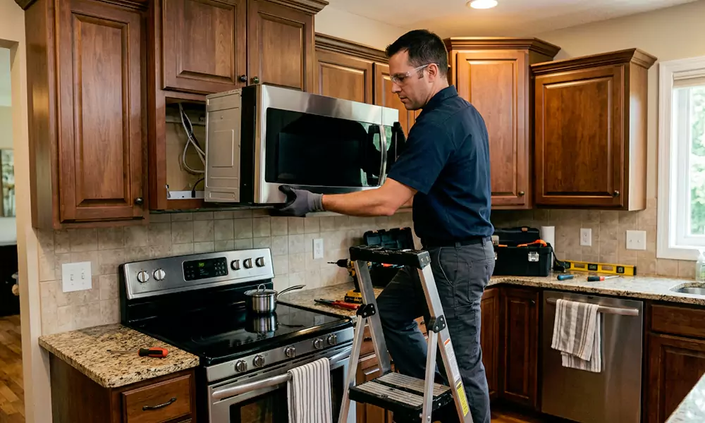 Microwave Installation in Attleboro, MA