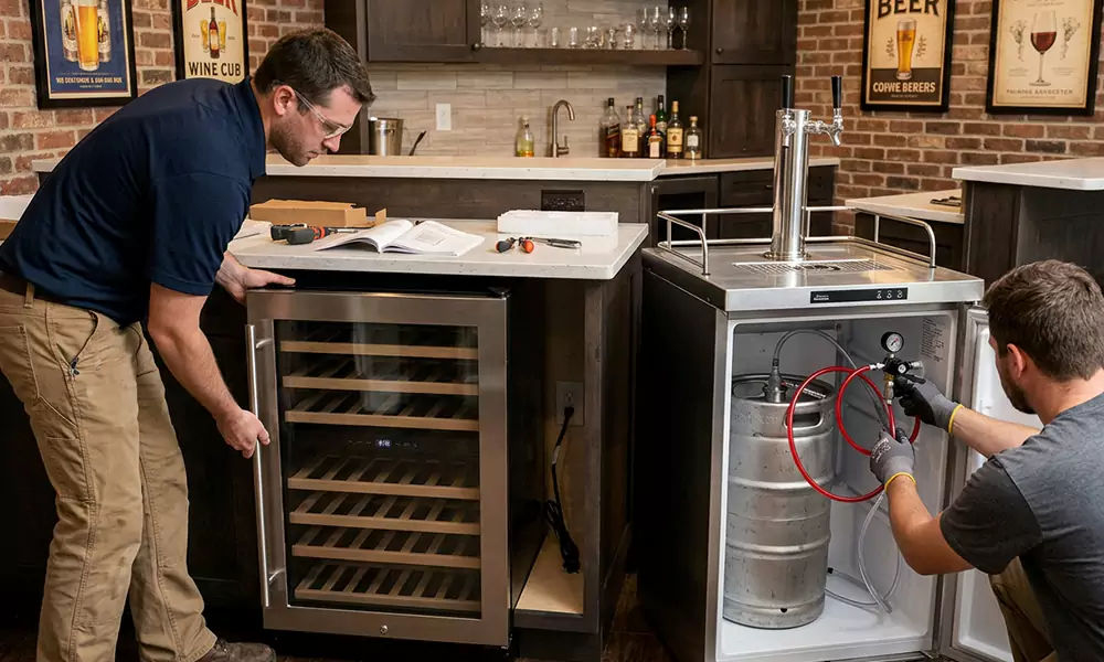 Wine Cooler and Kegerator Installation in Attleboro, MA